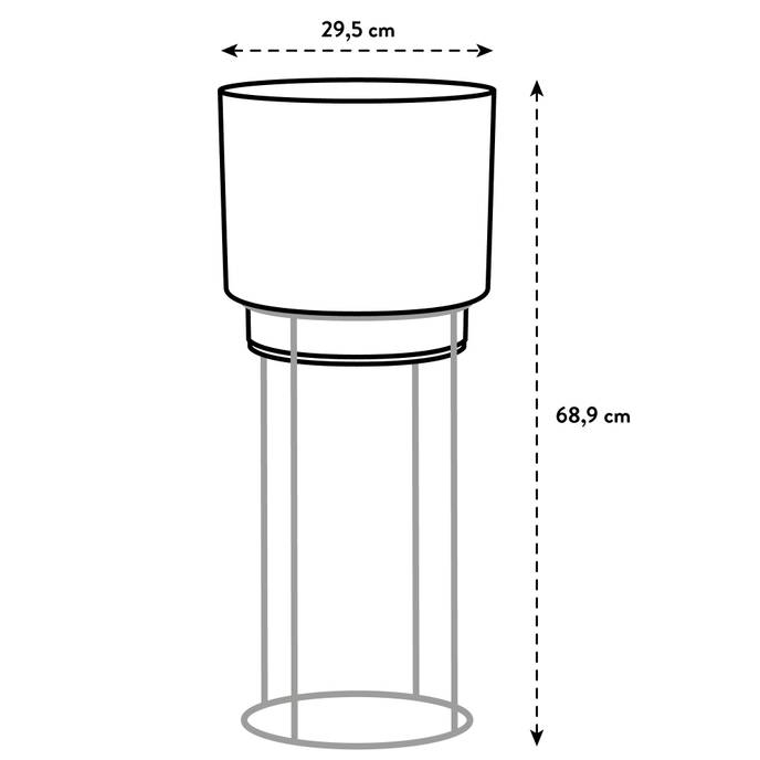 b.for studio round 30cm living concrete